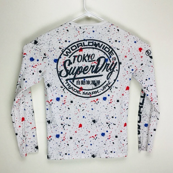 Superdry Surf Team mens long sleeve tee medium - Picture 12 of 12